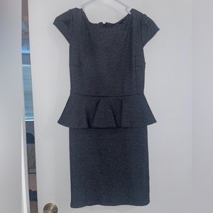 Dark gray midi sexy dress